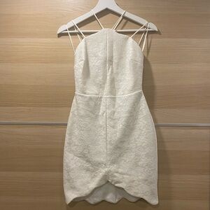 Topshop White Floral Lace Mini Dress